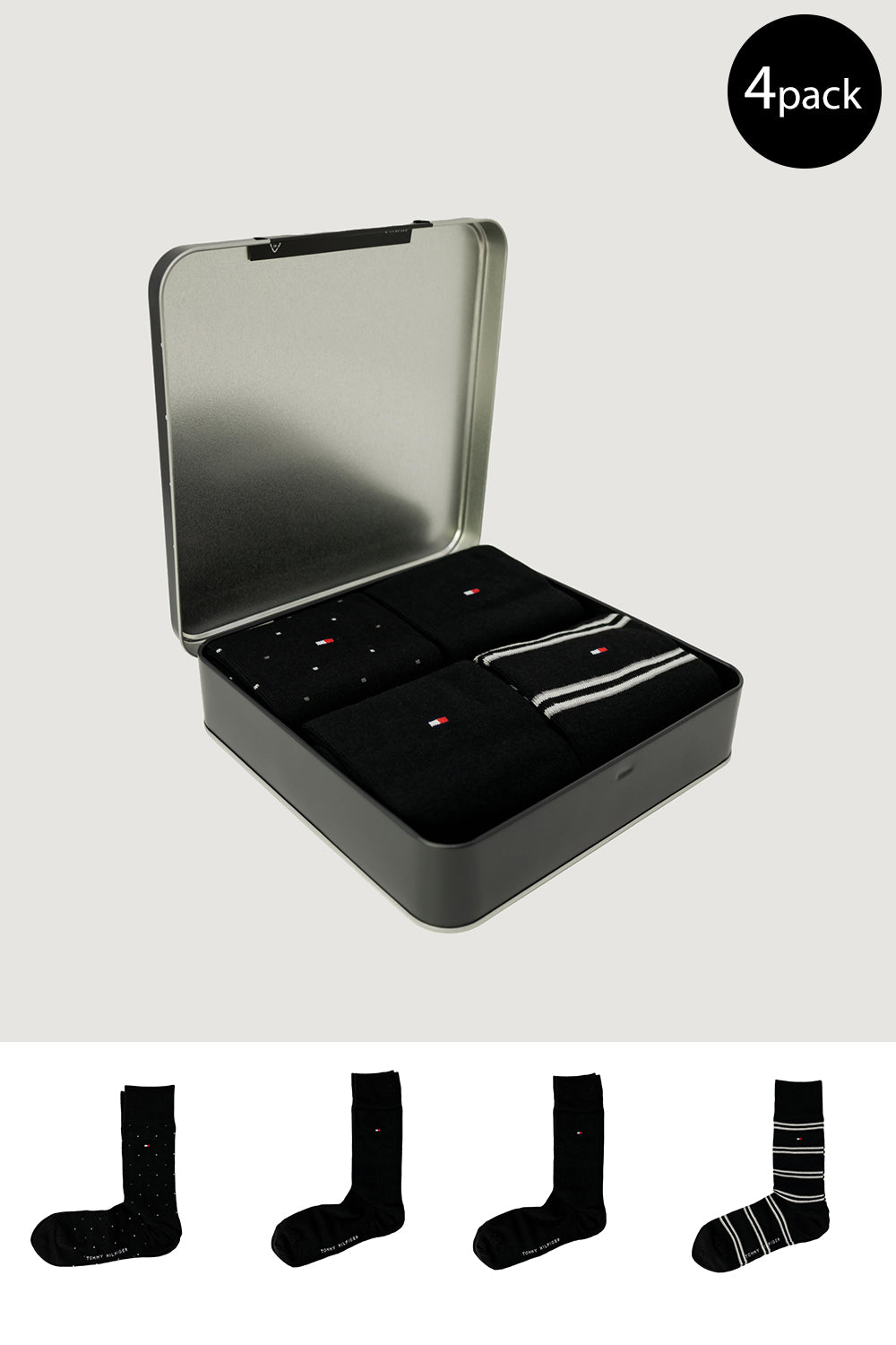 4 pack calze uomo Tommy Hilfiger